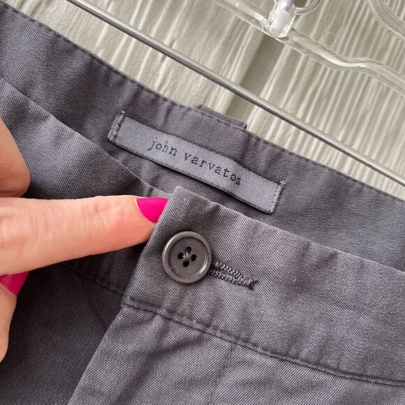 John Varvatos Gray Straight-Leg Luxury Tailored Trousers European - 38 - Picture 7 of 8